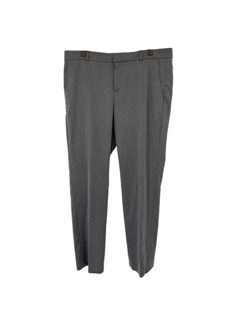 Banana Republic Womens Gray Pin-Dot Dress Pants Size 12  slim leg